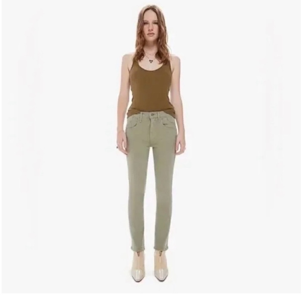 MOTHER Stash Mid Rise Dazzler Ankle Jeans